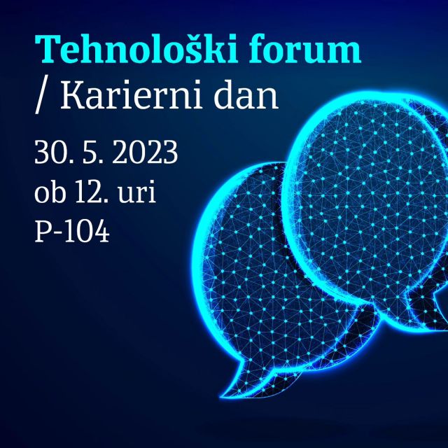 Vabljeni na Tehnološki forum / Karierni dan, ki bo potekal v torek, 30. 5. 2023, ob 12. uri v predavalnici P-104. Na dogodku bodo podjetja s področij tiska, embalaže ter dodelave grafičnih izdelkov predstavila njihovo delovanje ter zaposlitvene možnosti.

Vabljeni, da se nam pridružite in spoznate različne karierne možnosti ter priložnosti za vaš osebni in poklicni razvoj. Diplomanti, delovna mesta čakajo na vas. Veselimo se vaše udeležbe!

Natančnen seznam podjetij bo objavljen nakdnadno.

#grafika #tehnologija #služba #tisk #embalaža #dodelava #študij #kariera #ntf #ul @ulntf