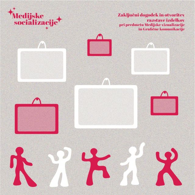 Pripravi se na večer zabave in navdiha! 🎉 Na dogodku Medijske socializacije se ne bomo le družili, temveč bomo skozi kulturni program predstavili našo ustvarjalno pot.
⏰ Kdaj: 30. 5. 2023 ob 18.00
🗺️ Kje: Centralna obveščevalna kavarna Čuk

#MedijskeVizualizacije #MedijskeSocializacije #GraficneKomunikacije #NTF #ULNTF

@ulntf @fashiontextile_ntf @ntfot @agencija_pristop @danilogostilna @kavarnacuk @loud_agencija