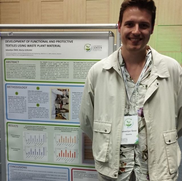 Študent tekstilstva Sebastijan Šmid predstavil rezultate raziskave na »European Green Conference«.

#tekstil #raziskava #trajnost #rsf #konferenca #ktoi #ntful #tekstilstvo @ulntf