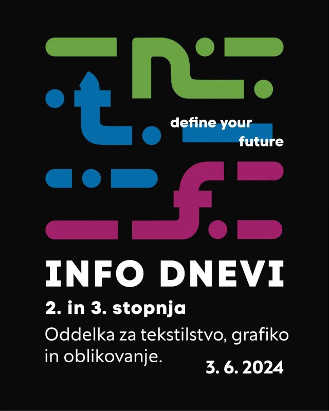 Informativni dnevi za 2. in 3. stopnjo so pred vrati.
INFO DAN za 2. stopnjo - 3. 6. 2024 ob 12. uri
INFO DAN za 3. stopnjo - 3. 6. 2024 ob 15. uri

Več informacij na https://bit.ly/44UHI9p.